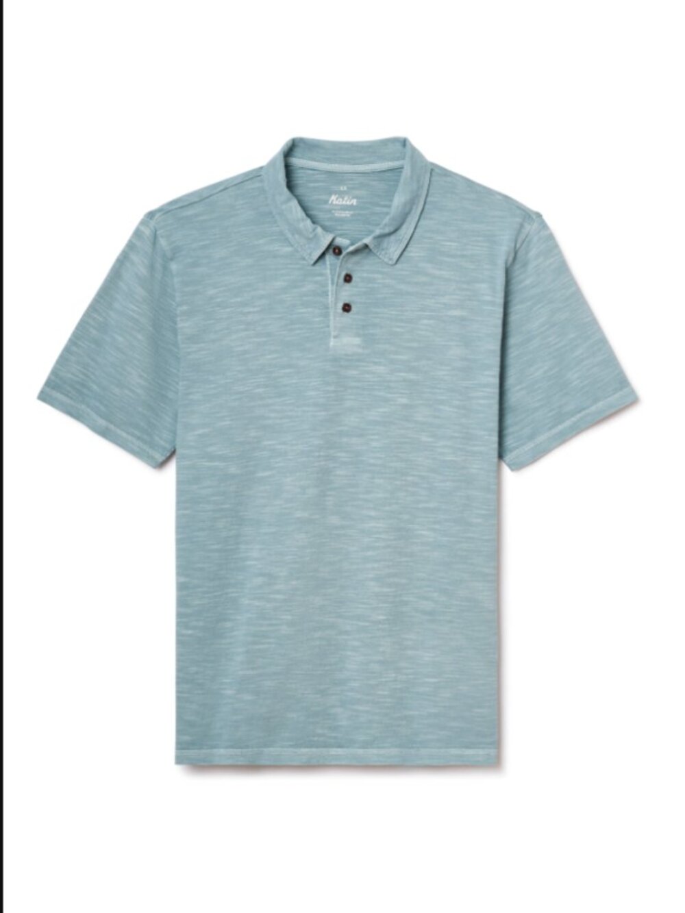 NWT Katin Slub Polo Shirt Cotton Light Blue Sz XL